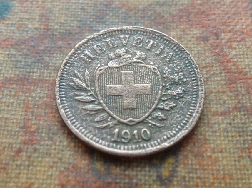 Tutti le monete: 1 Rp. 1910 – Usato da Romanel-sur-Lausanne venduto da Swift13