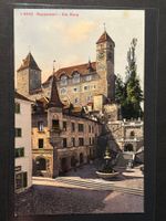 AK 1913 von Rapperswil - die Burg, versendet nach Zürich