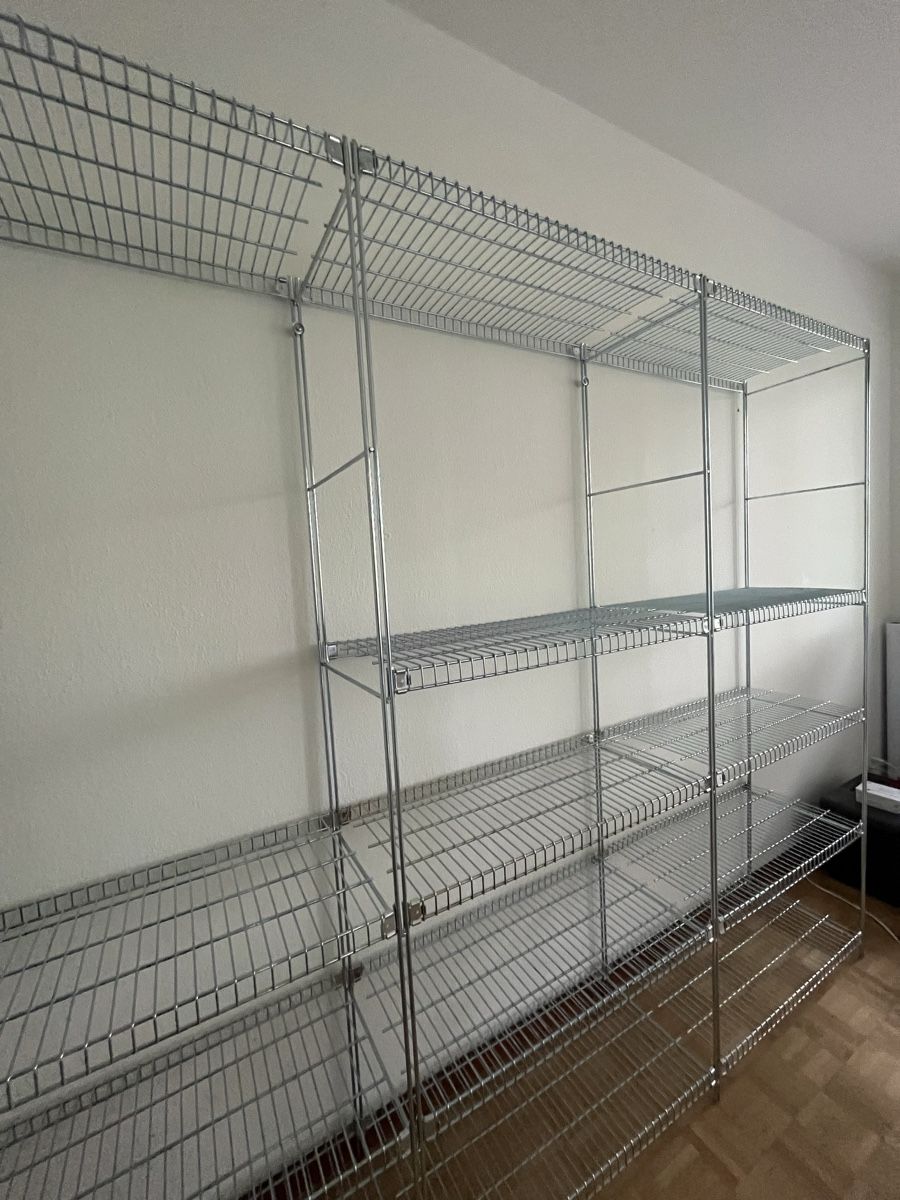 Regale: Gestell Gitter Metall Industrial Chromstahl – Gebraucht aus Estavayer-le-Lac von ghislain_c 1