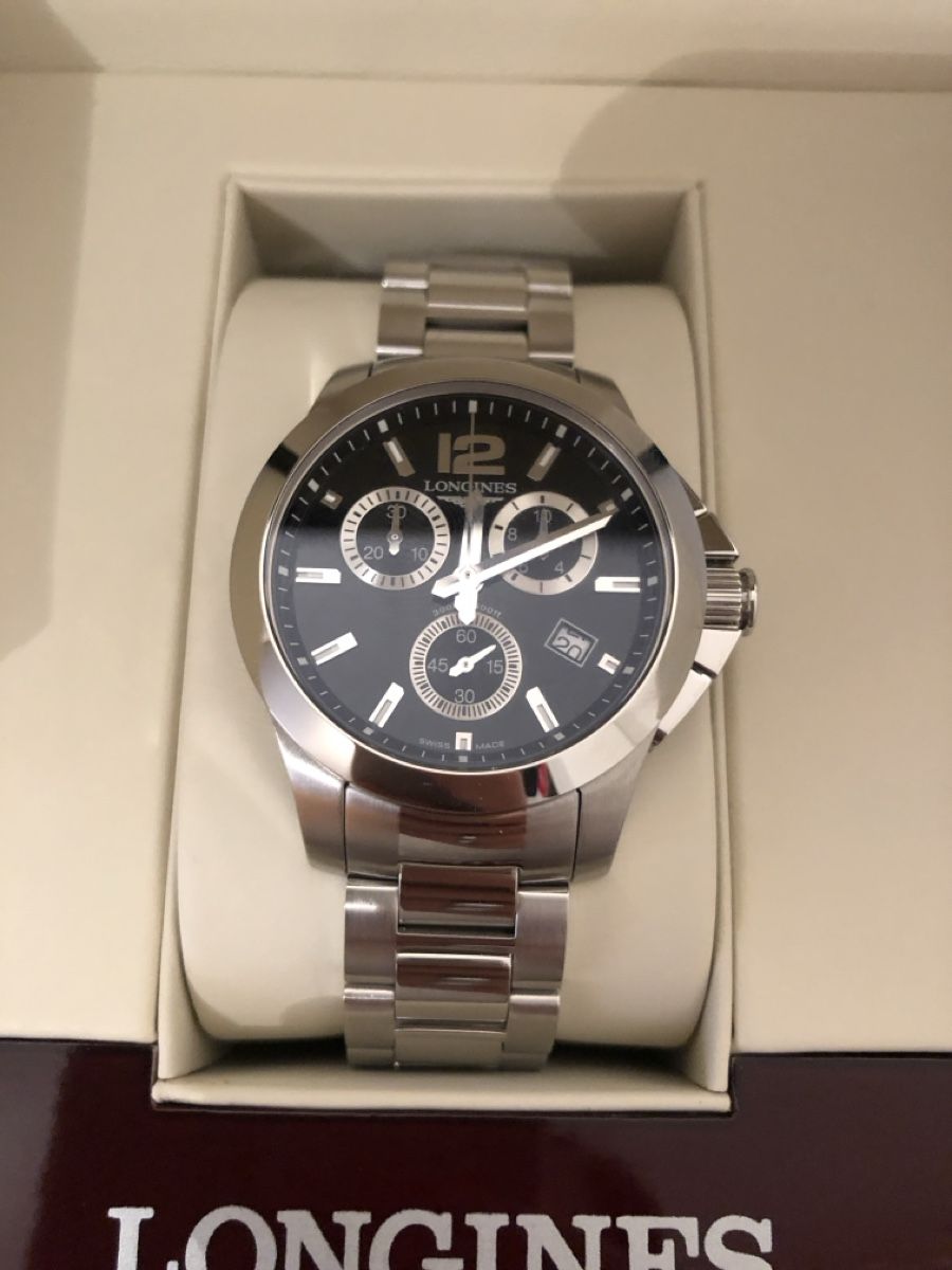 Bracciali & Braccialetti: Longines Conquest Chronograph Quartz 35 – Nuovo e nell'imballaggio originale da Holzhäusern ZG venduto da tschabtschab 4