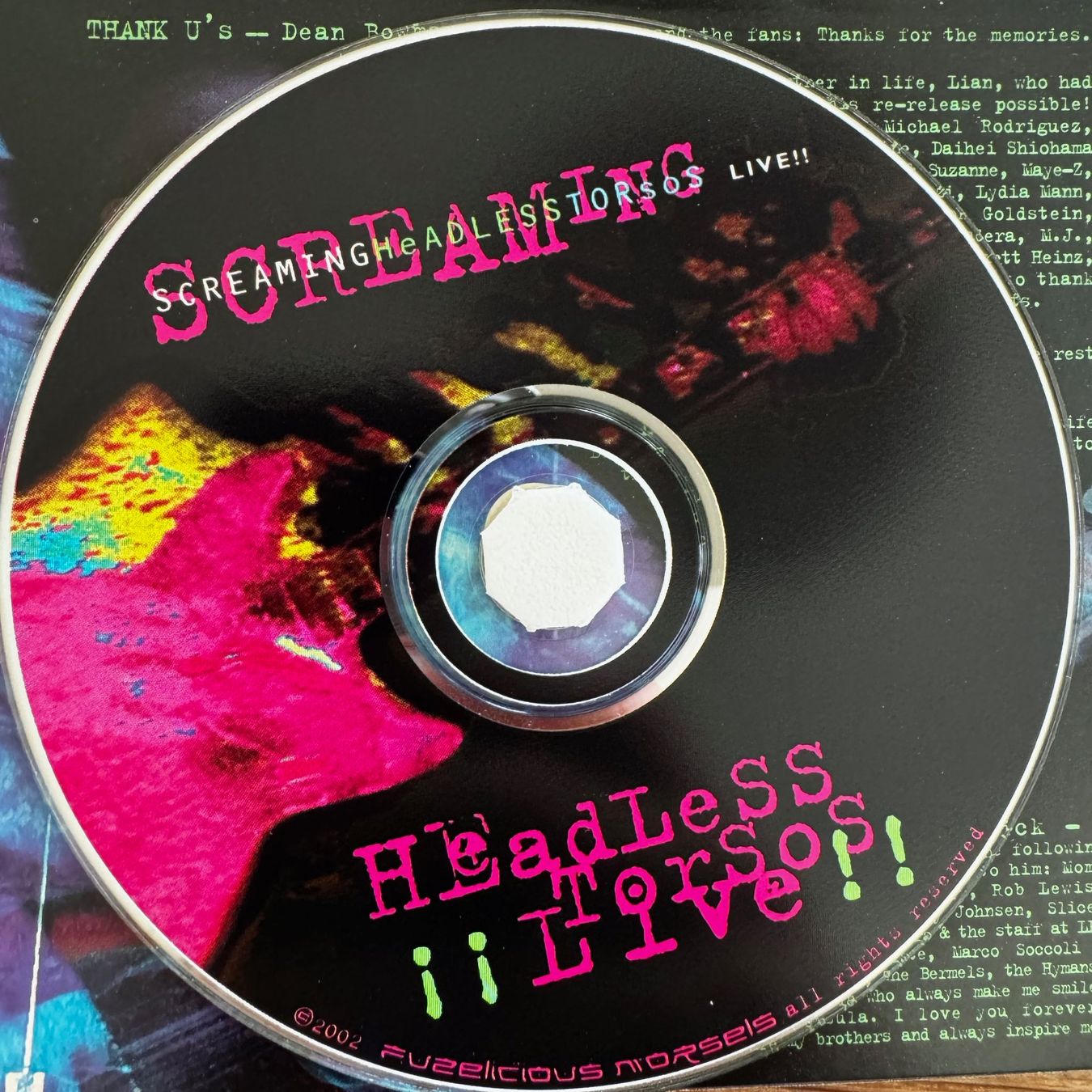 CD: Screaming Headless Torsos - live!! (CD) 1996 – Usato da Zug venduto da Mirare9 2