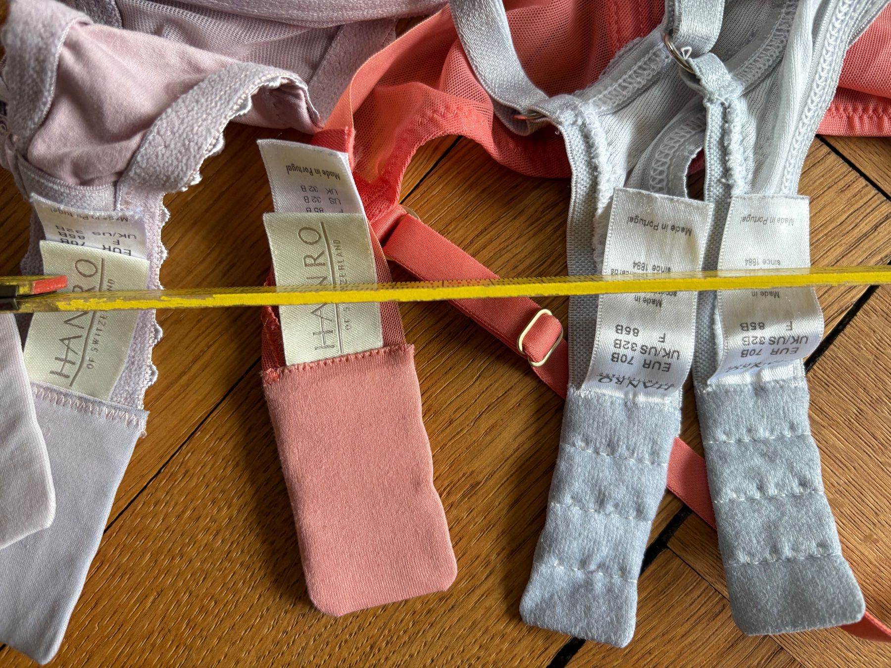 Hanro Altra biancheria intima: 7-tlg BH-Set HANRO  70B – Usato da Zürich venduto da triangular 5