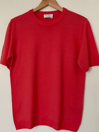 Peter Hahn Wolle Pullover Gr 40 Orange