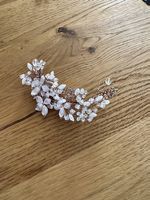 Haarschmuck Hochzeit, Brosche, Gesteck, Roségold