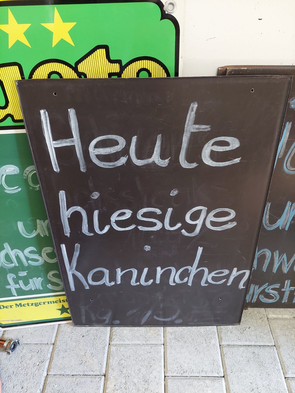 Schilder: Grosse Werbetalfeln 5 Stk. – Gebraucht aus Obfelden von Foto_Bild_Kunst_Buch
