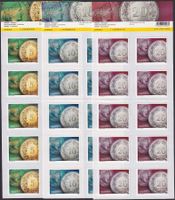 2022, Nr.1861-1863 Zierbögen (Münzen) postfrisch **.