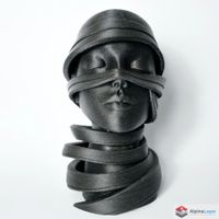 Woman's Head Sculpture - 3D Printed