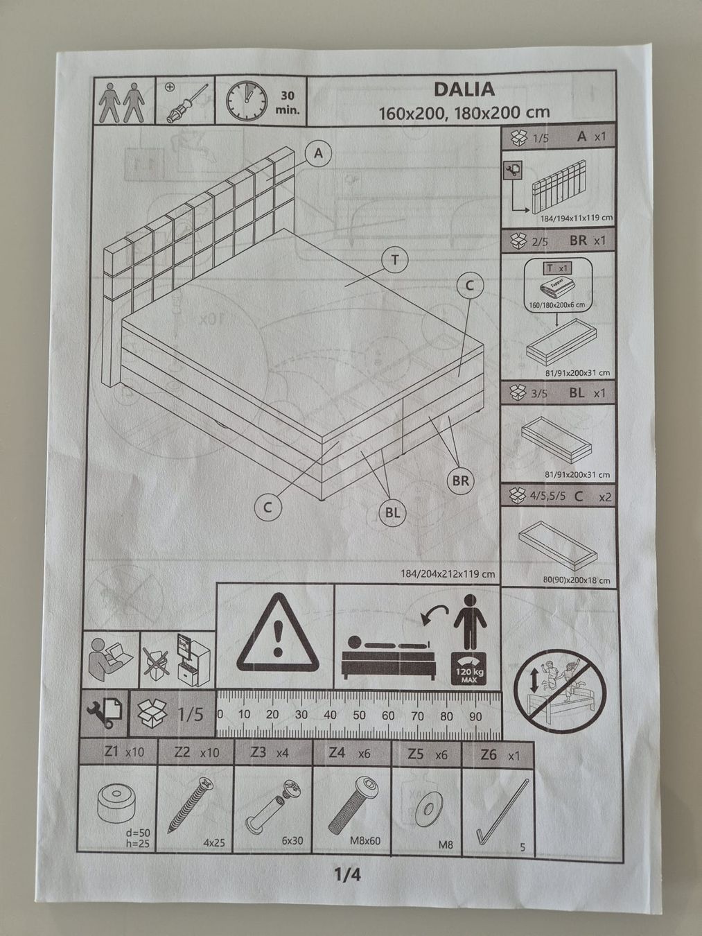 Letti: Boxspring Bett 180x200 – Nuovo (secondo la descrizione) da Solothurn venduto da Shanty.20 2