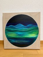 50 cm breit x 50 cm hoch/ Handgemaltes Öl Landschaftsgemälde