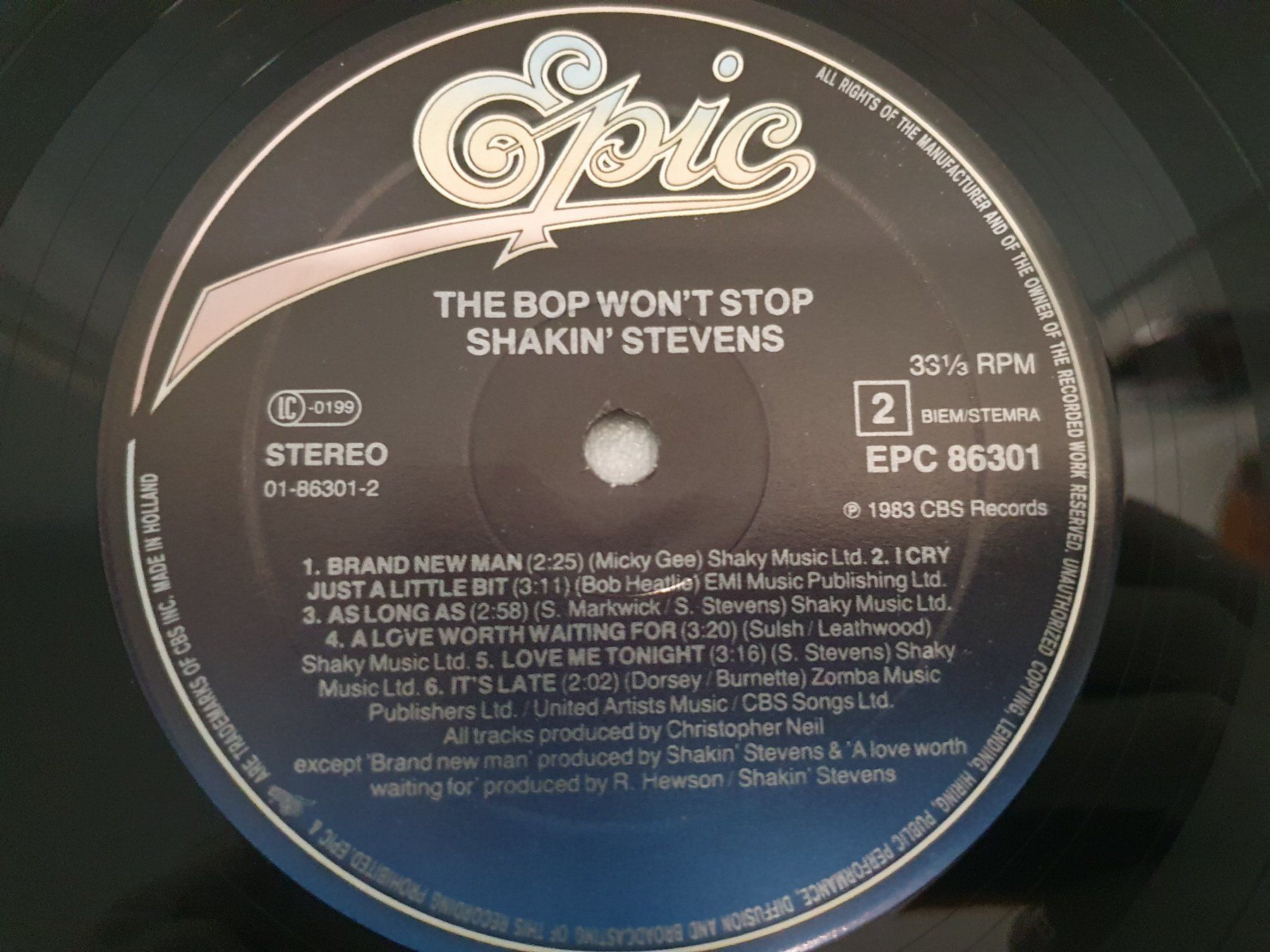Dischi in vinile: Shakin' Stevens – The Bop Won't Stop – Usato da Uster venduto da Vinyl-Leidenschaft 7