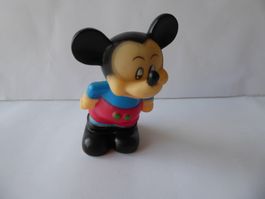 Nostalgie Figur Micky Maus nach vorne lehnend, Gummi, 13,0cm