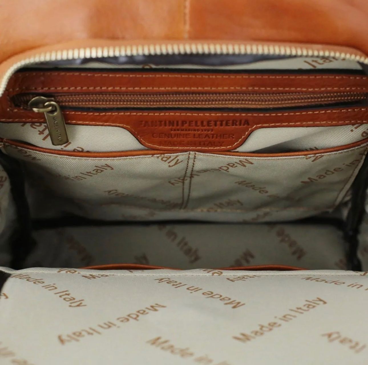 Zaini: Lederrucksack Venezia - Farbe: Honig – Nuovo e nell'imballaggio originale da Wittenbach venduto da WWW.DRILUBAGS.CH 4