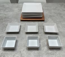 13 teiliges quadratisches Geschirrset
