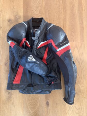 IXS Motorrad Lederkombi, Hose 46, Jacke 52