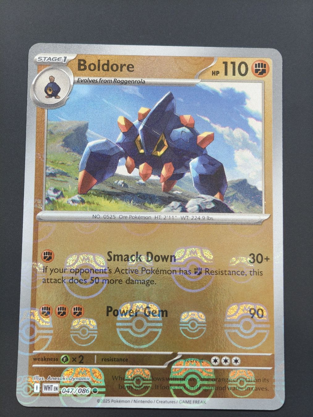 Pokémon Cartes à collectionner: Boldore Masterball 047/086 EN – Neuf (Voir description) à Therwil par Cordachu_Trade