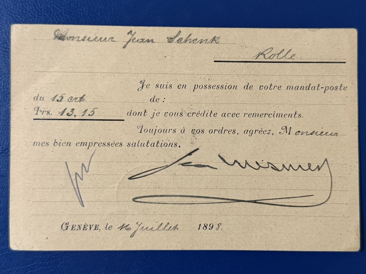 Alle Briefmarken: Enveloppe et carte postale Suisse – Gebraucht aus Petit-Lancy von Solcarm 5