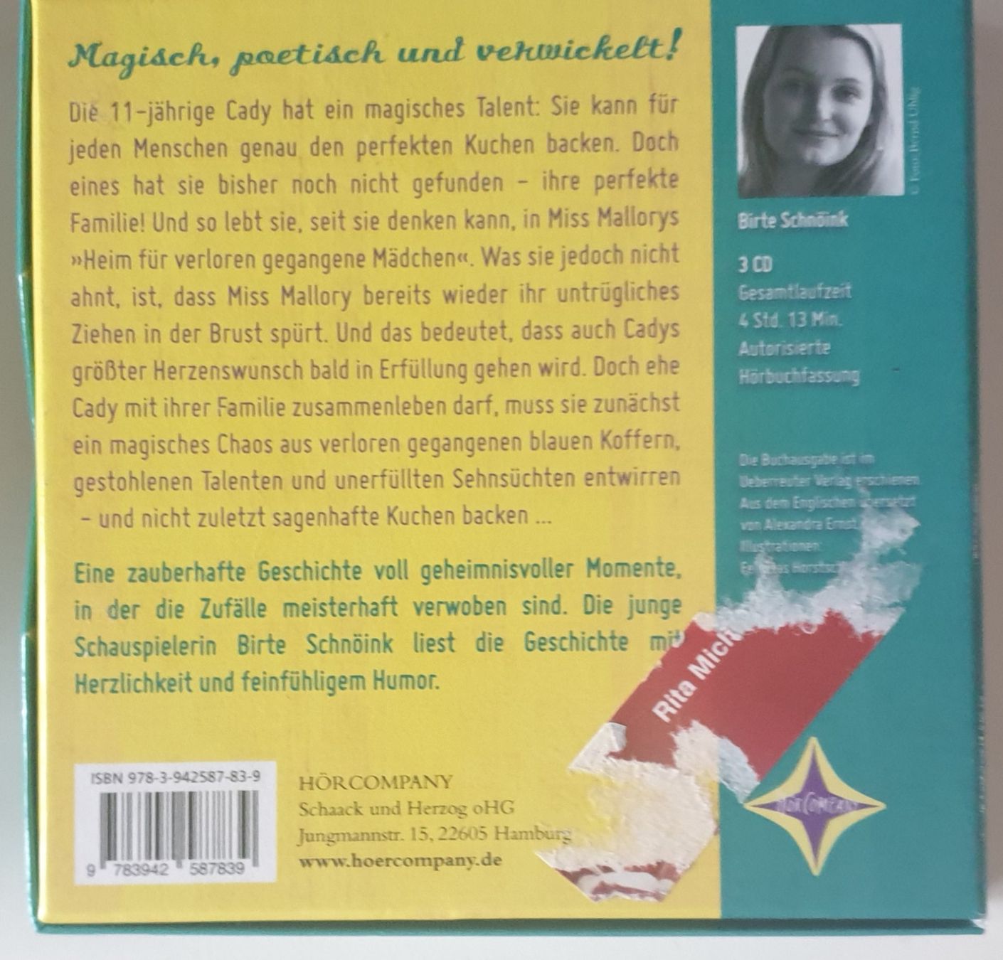 Audiolibri: Weihnachtsbackset + Hörbuch "Messerspitze Magie" – Usato da Ipsach venduto da Cleomara 2