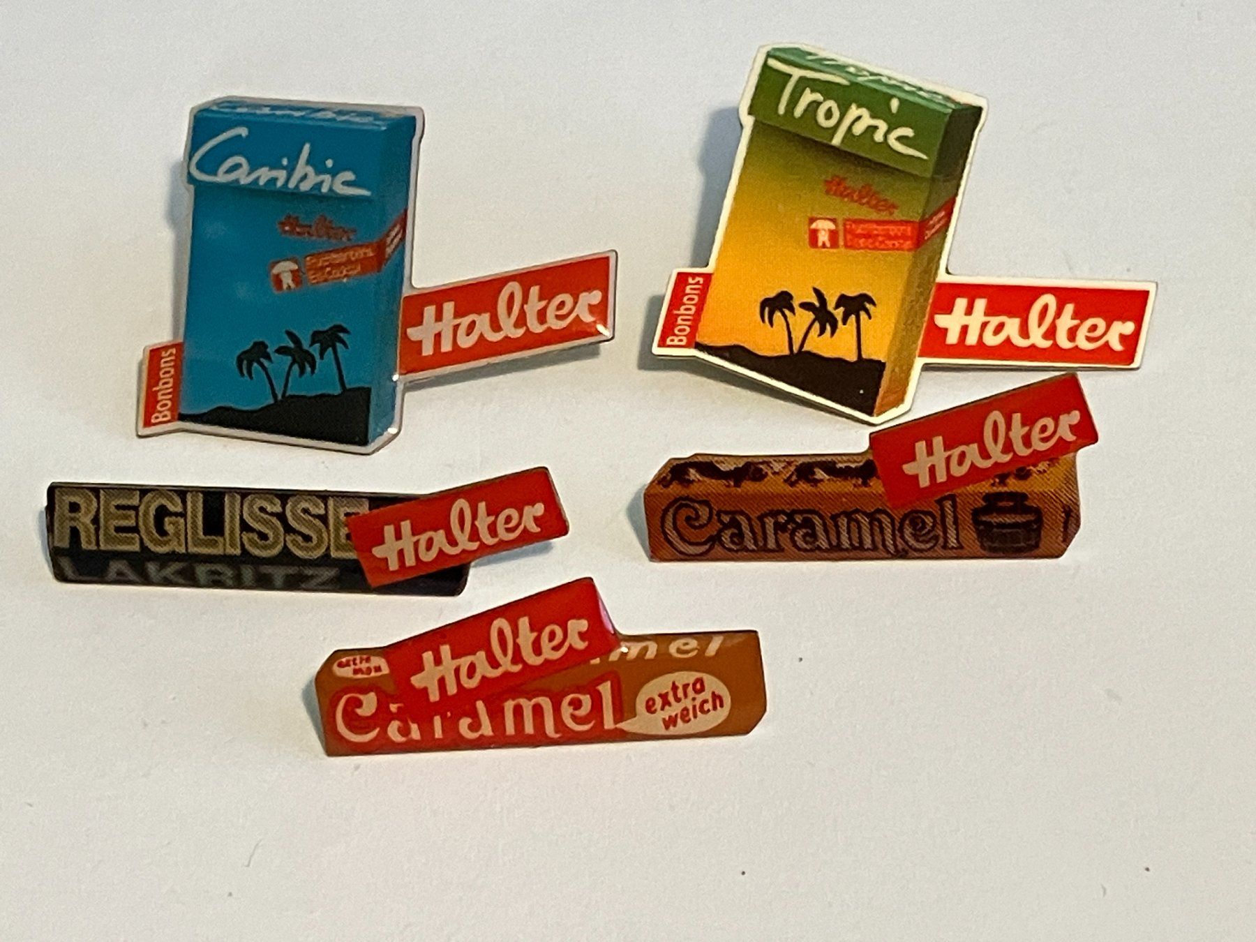Plaketten & Abzeichen: 5 Pin Halter Bonbon – Gebraucht aus Basel von djwwpp