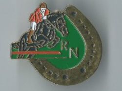 Reiter mit Pferd und Hufeisen, Pin