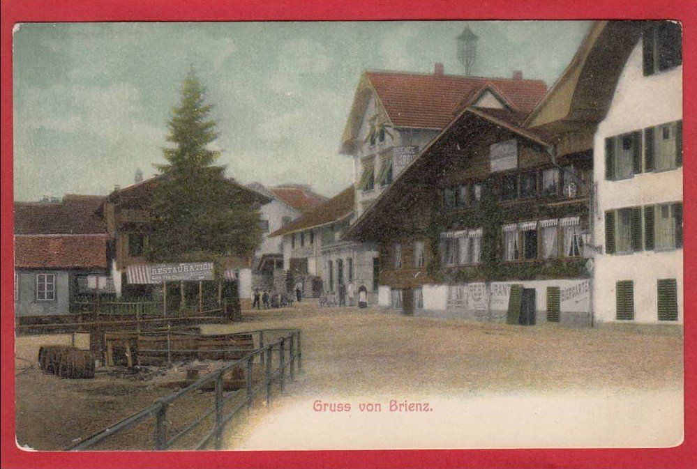 Cartes postales: BRIENZ TEILANSICHT BIERGARTEN – D'occasion à Grüningen par Kartenlaube
