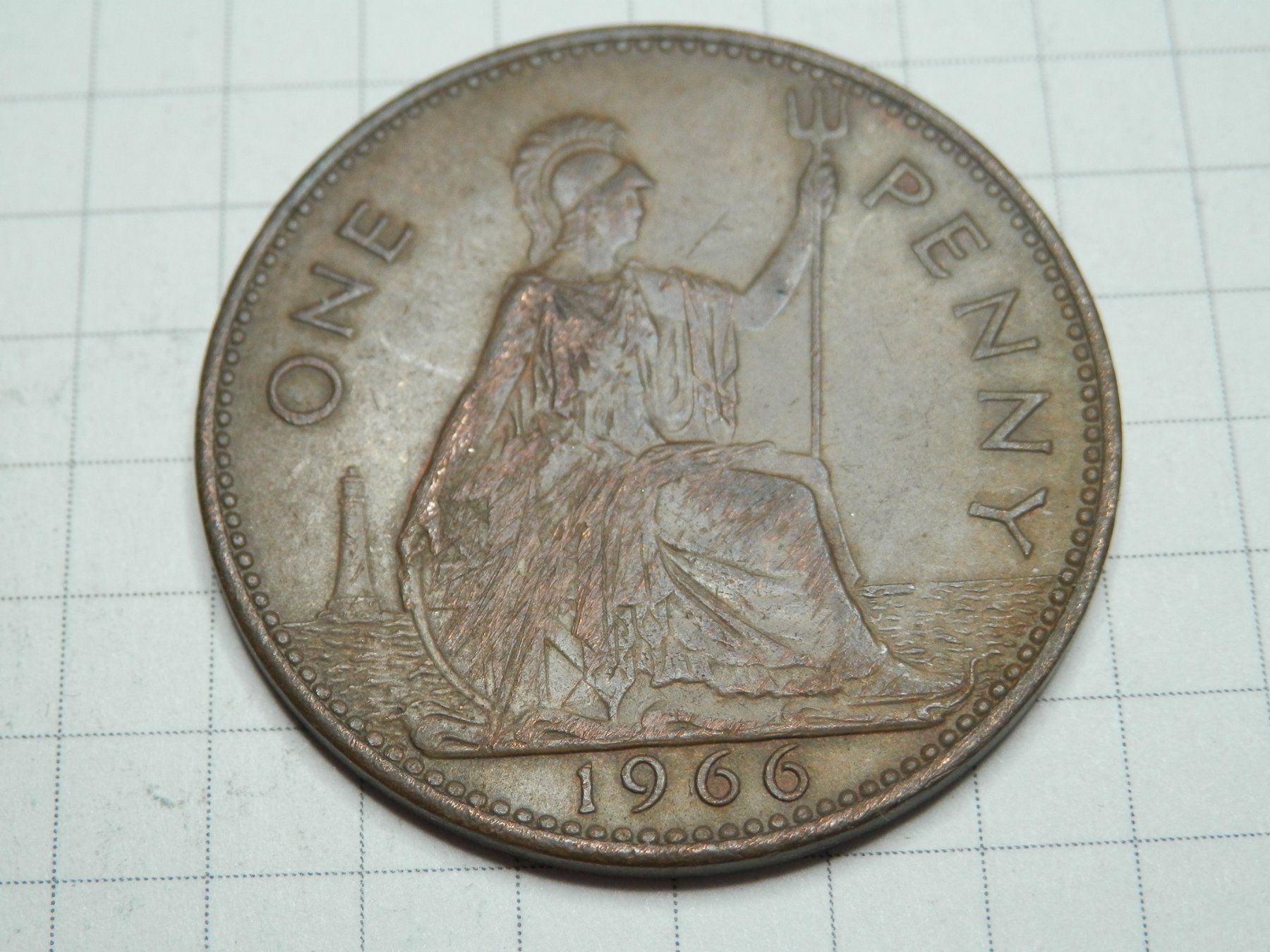 Tutti le monete: Großbritannien 1 Penny, 1966 – Usato da Weiach venduto da weiach81 1