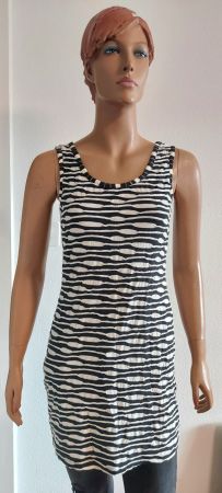 H&M Sommerkleid Gr. M Schwarz-Weiss gestreift