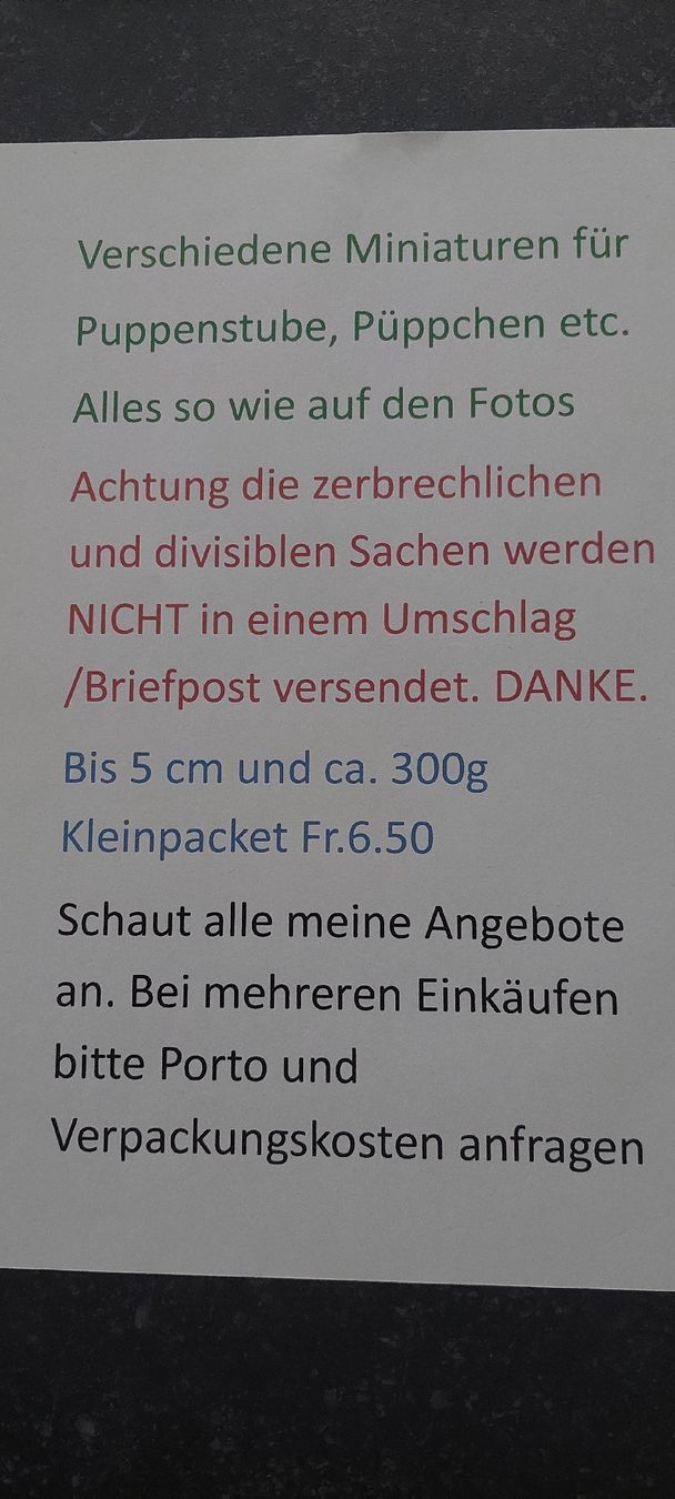 Bambole: Puppenstubenpüppchenangezogen  – Nuovo (secondo la descrizione) da Muri AG venduto da nindo1 1