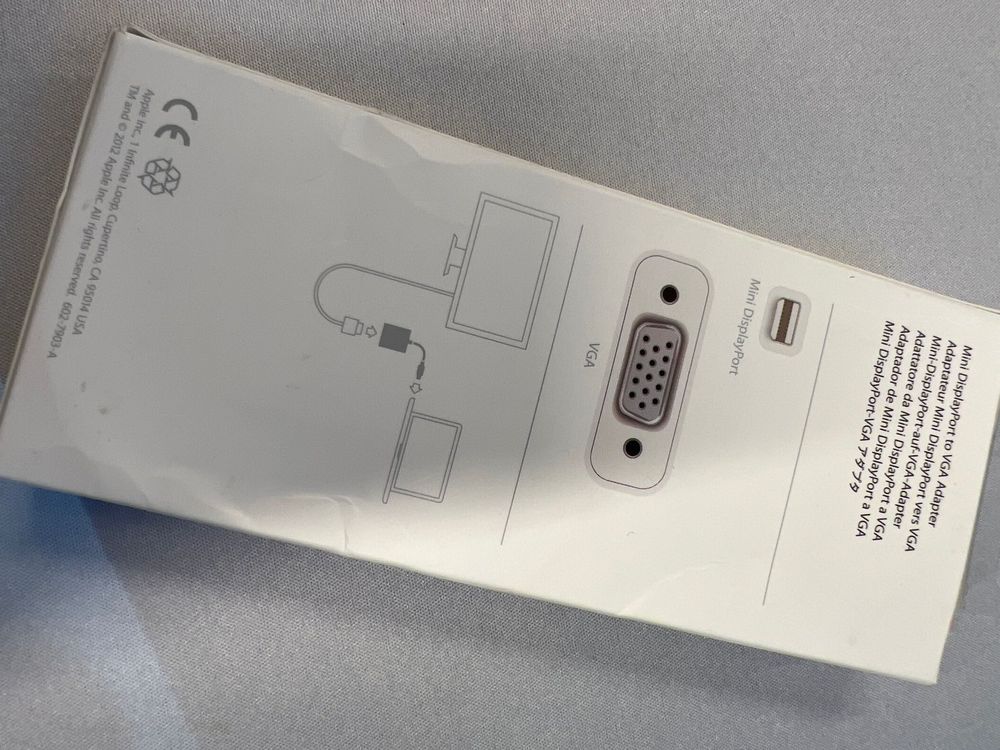 Apple Lecteurs & Adaptateurs: APPLE Mini DisplayPort to VGA Adapter – Neuf avec emballage d'origine à Grüningen par Fox007 1