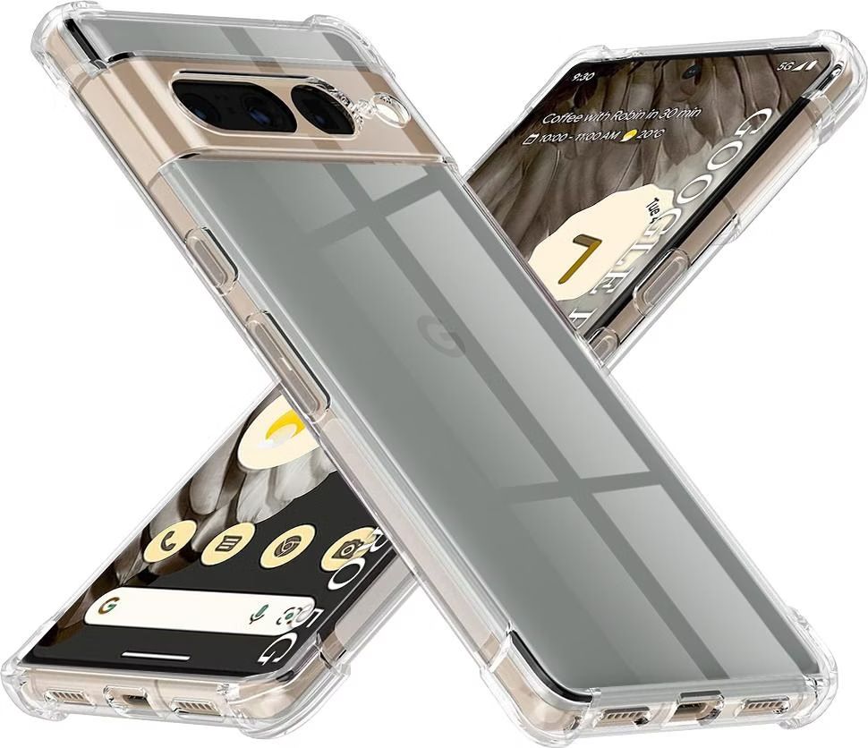 Google Coques & Protection écran: Techsuit Google Pixel 7 Pro Case - Transparent Silikon – Neuf (Voir description) à Schmitten FR par Sidewinder