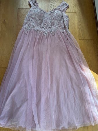 JJ'sHouse - festliches Kleid rosa mit Spitze & Tüll w NEU 48