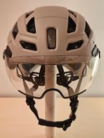 Velohelm mit Visier UVEX FINALE VISOR sand white 56-61 cm