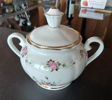 Antike Zuckerdose aus Porzellan von F.D. Chauvigny France
