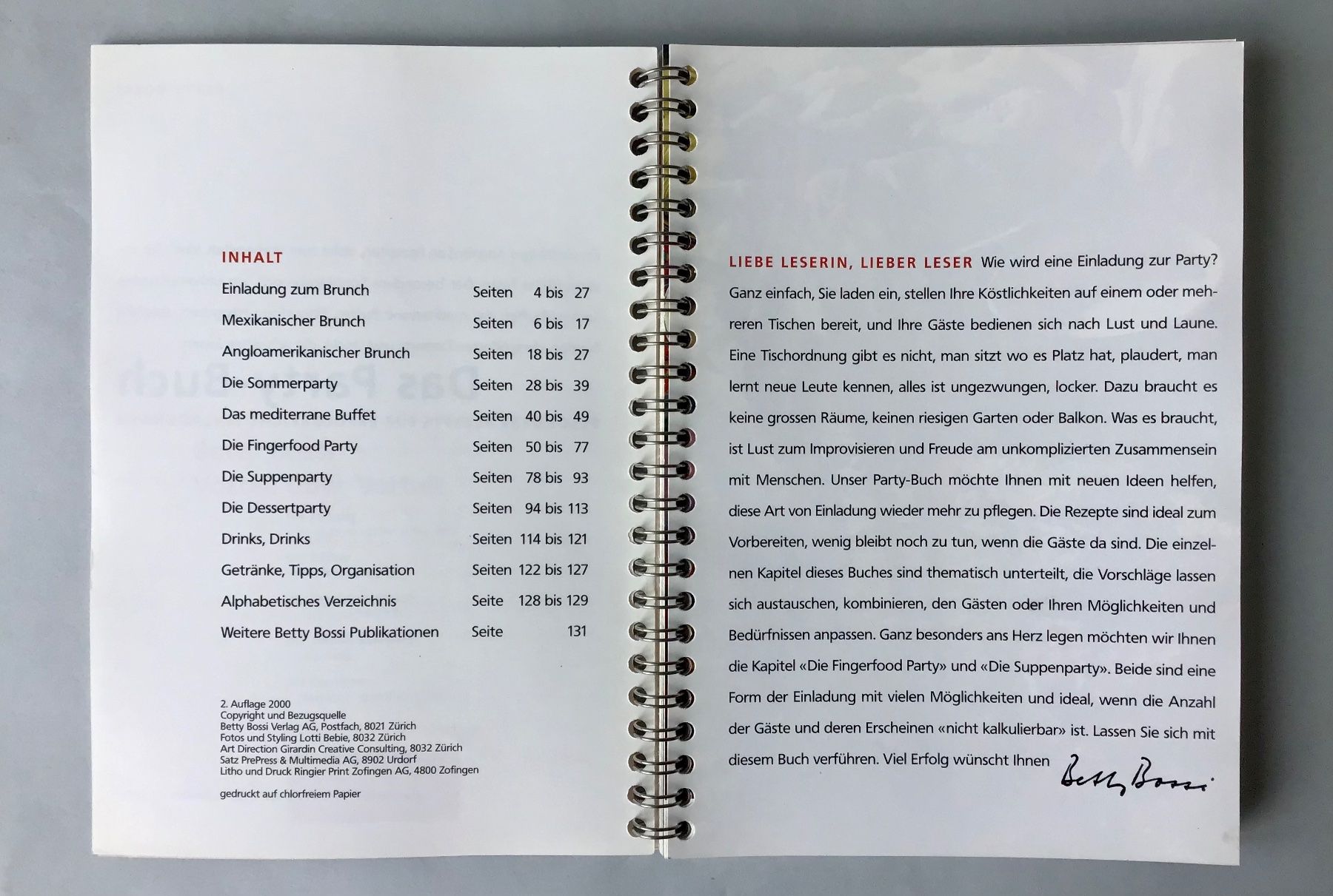Libri: Betty Bossi: Party – Usato da Bubendorf venduto da Alpenheidi 2