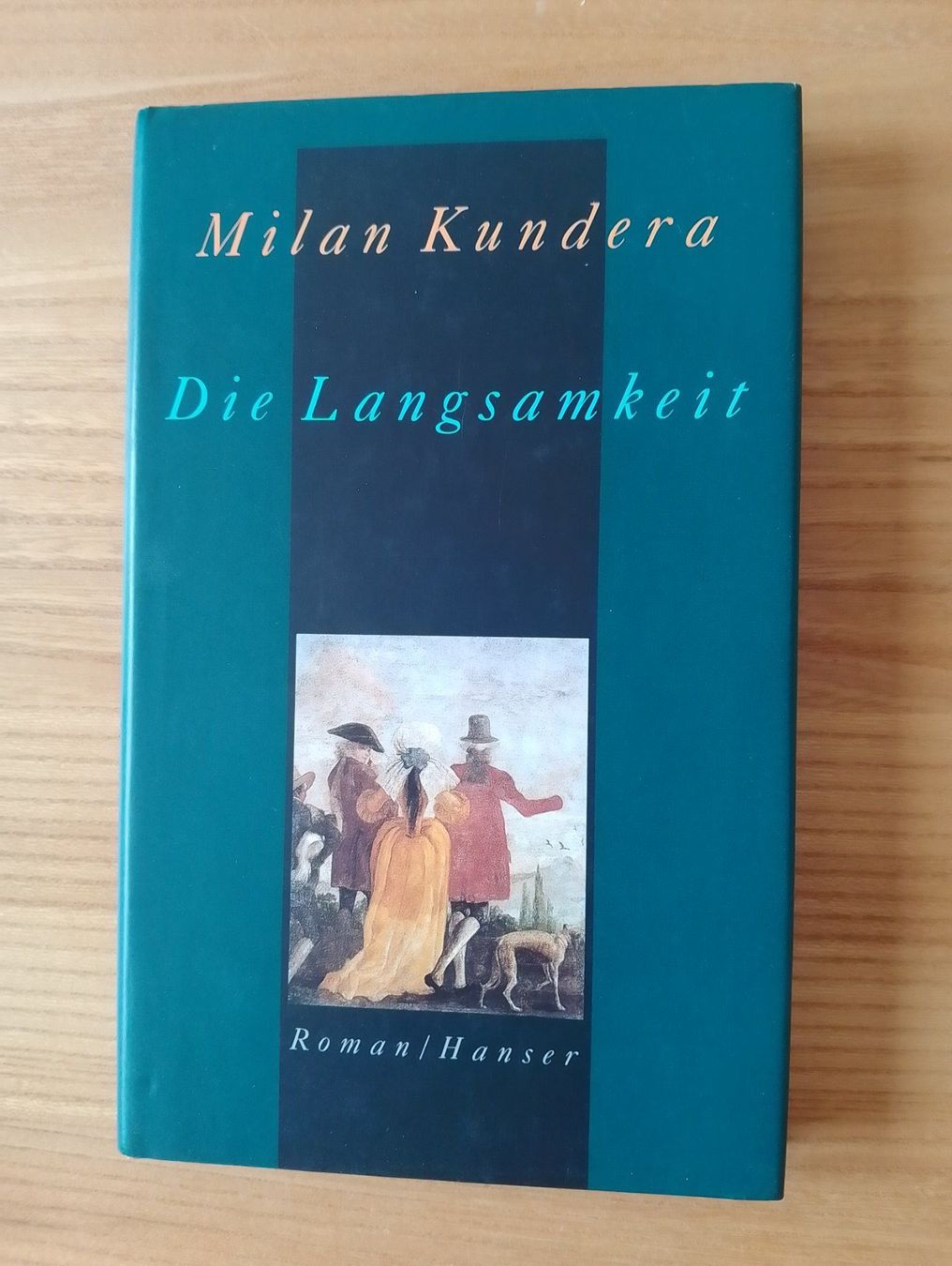 Libri: Milan Kundera "Die Langsamkeit" Roman, Hanser, Leineneinband – Usato da Luzern venduto da Seri4