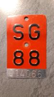Velo- / Fahrradnummer SG88
