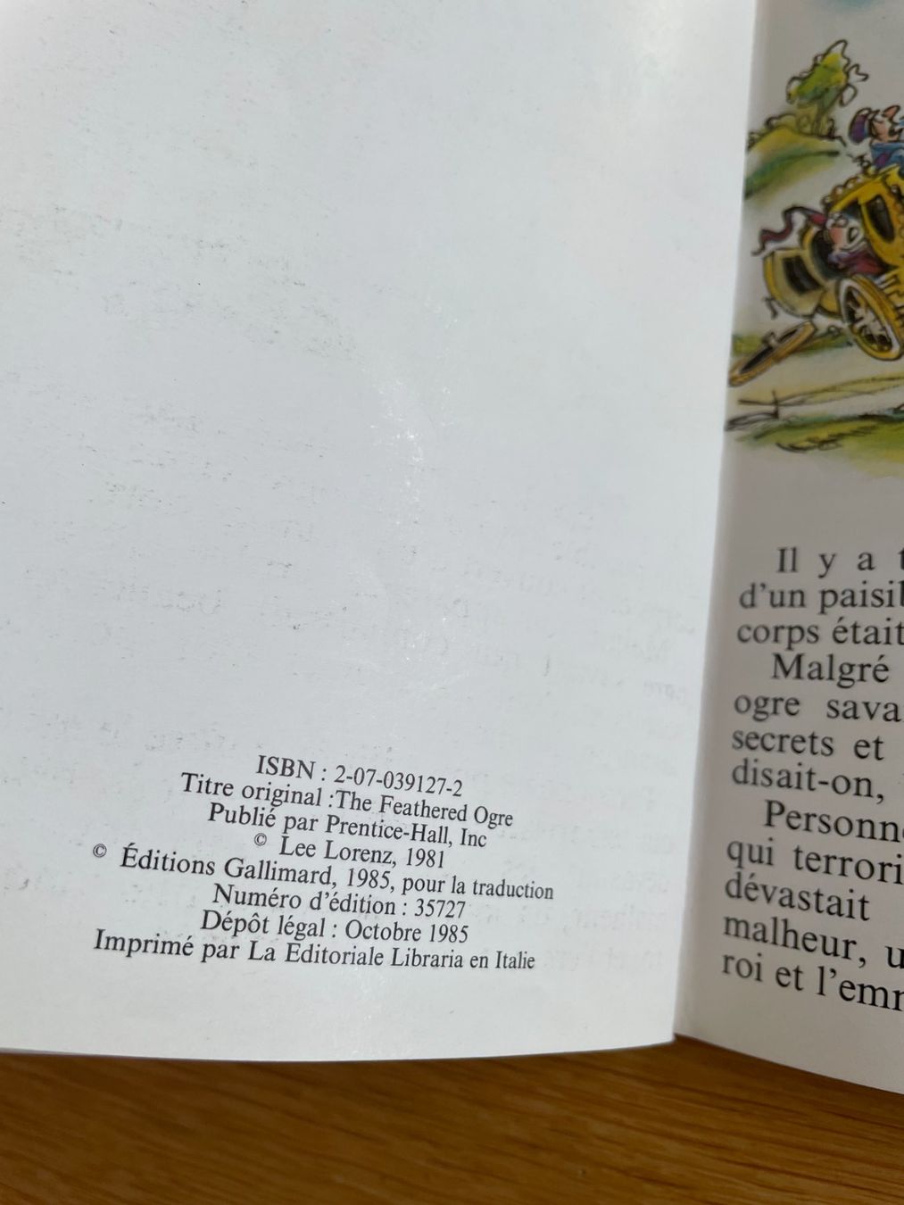 Libri: L'ogre à plumes - Lee Lorenz – Usato da Petit Lancy venduto da gil_hr6v 3