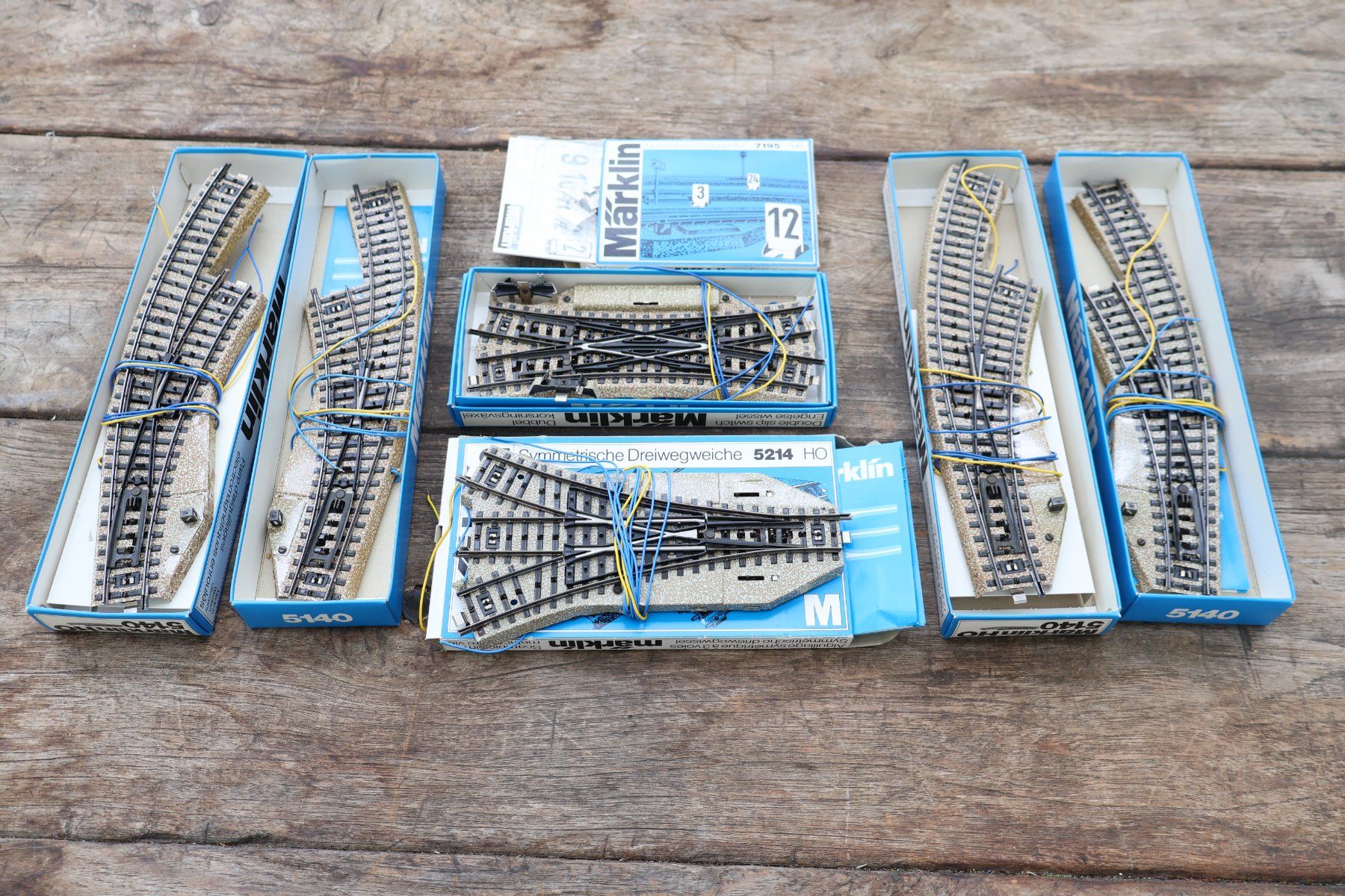 Märklin 6 x Elektro Weichen + mehr H0 M-Gleis 5140/5214/... (Gebraucht ...