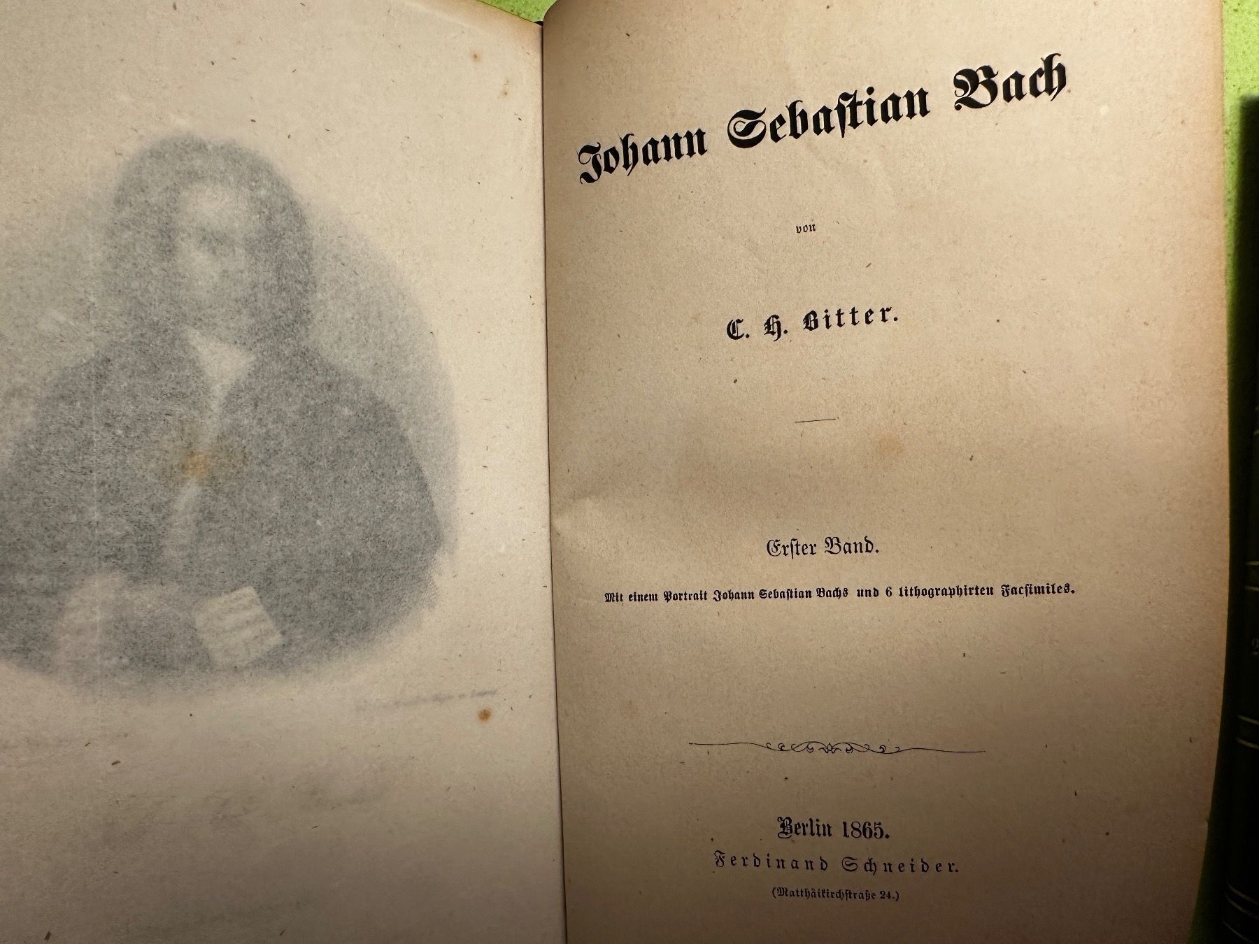 Libri: C.H. Bitter: Johann Sebastian Bach. 1865 – Usato da Zürich venduto da allp 4