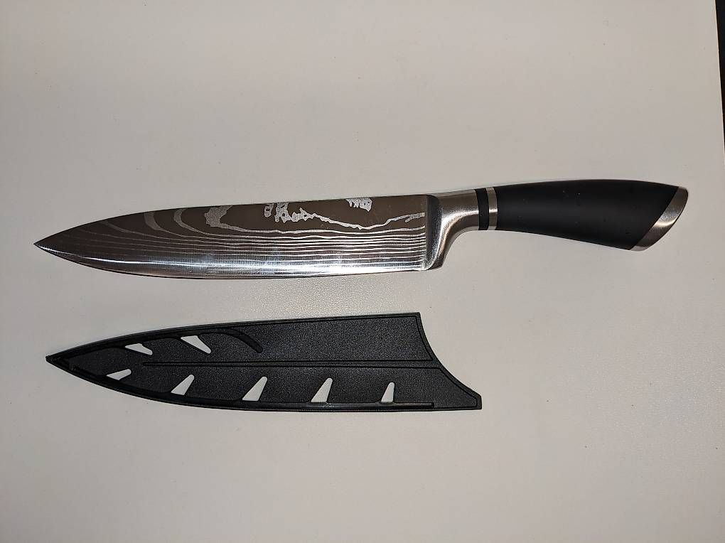 Coltelli da cucina: Küchenmesser mit Damaststahl-Optik – Usato da Bern venduto da hudomini