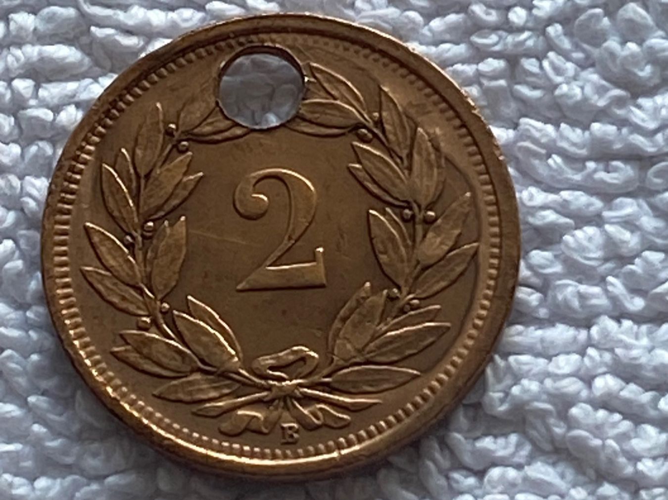 Tutti le monete: 2 centimes/rappen 1937 Abart – Usato da Nyon venduto da Ilmi09