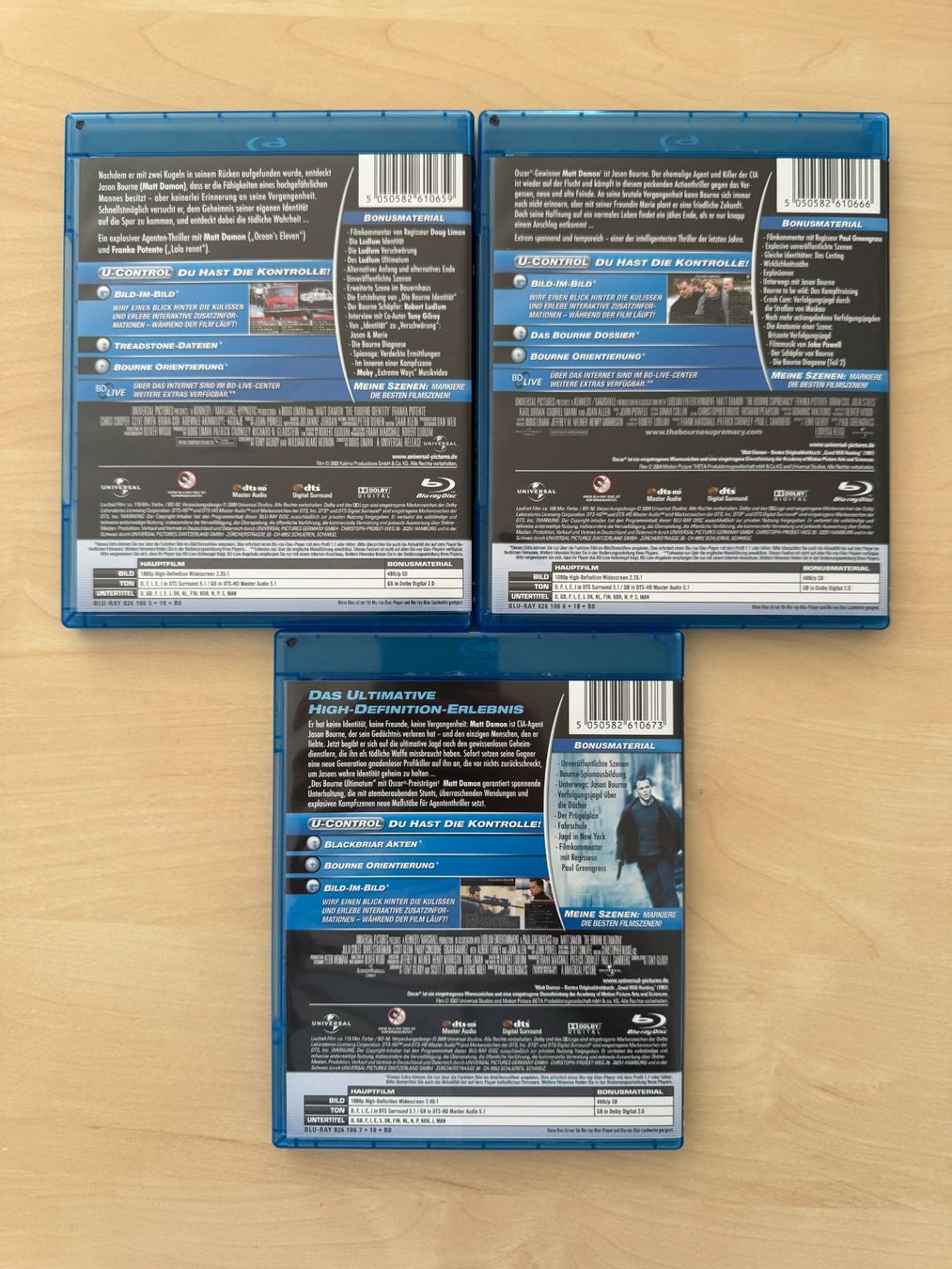Tutti i DVDs: Blu-Ray UlBlu-Ray Ultimatimative Bourne Collection -Trilogie – Usato da Männedorf venduto da LTMCS 4