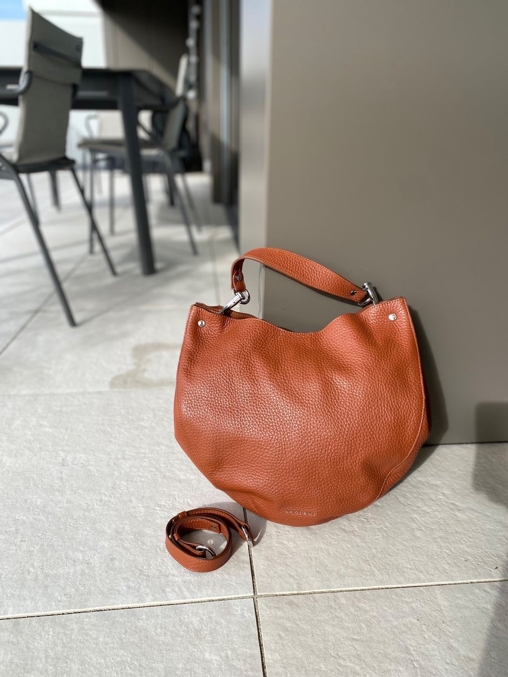 Orciani Borse da donna: Orciani-Ledertasche in wunderschönem Rostrot, neuwertig – Usato da Baar venduto da Ba11erina 1