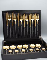 Cutipol Goa Black Gold Besteck-Set - 24-teilig