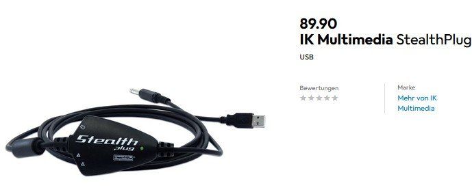IK Multimedia Strumenti musicali: IK Multimedia StealthPlug CS – Usato da Collonges venduto da arashee 1