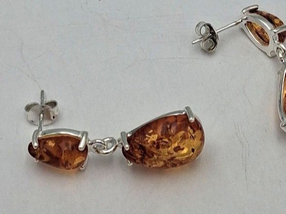 Ohrringe & -stecker: Edle Bernstein Ohrstecker 925 Silber Bernsteinohrschmuck – Neu und originalverpackt aus Heiligkreuzsteinach von schmucktime 8