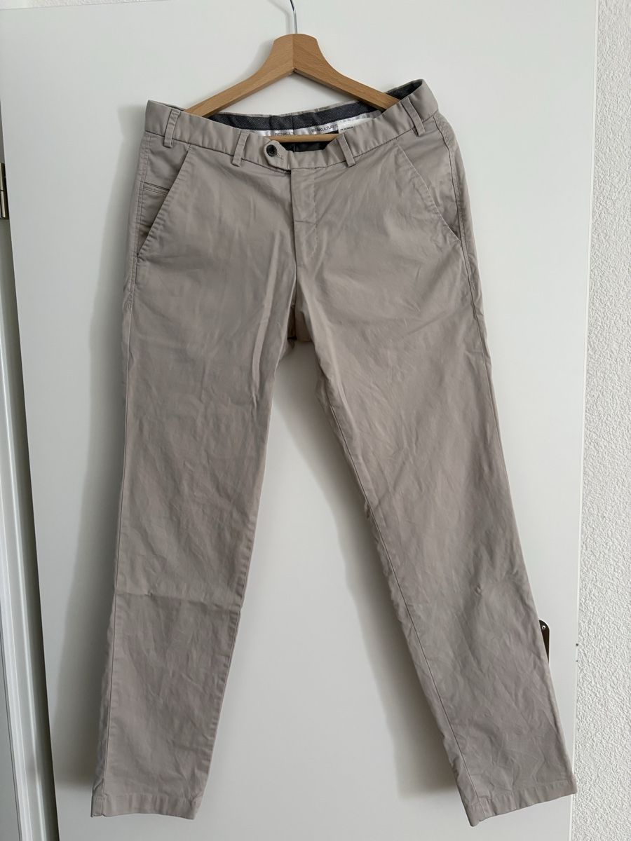 Hiltl Pantaloni: Weiss/Beige Hiltl Hose – Usato da Spiegel b. Bern venduto da Klc123