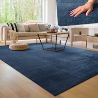 -50% ‼️ 240x340 cm Teppich Super Soft Blau