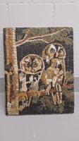 Wunderschönes Mosaik von 2 Eulen.