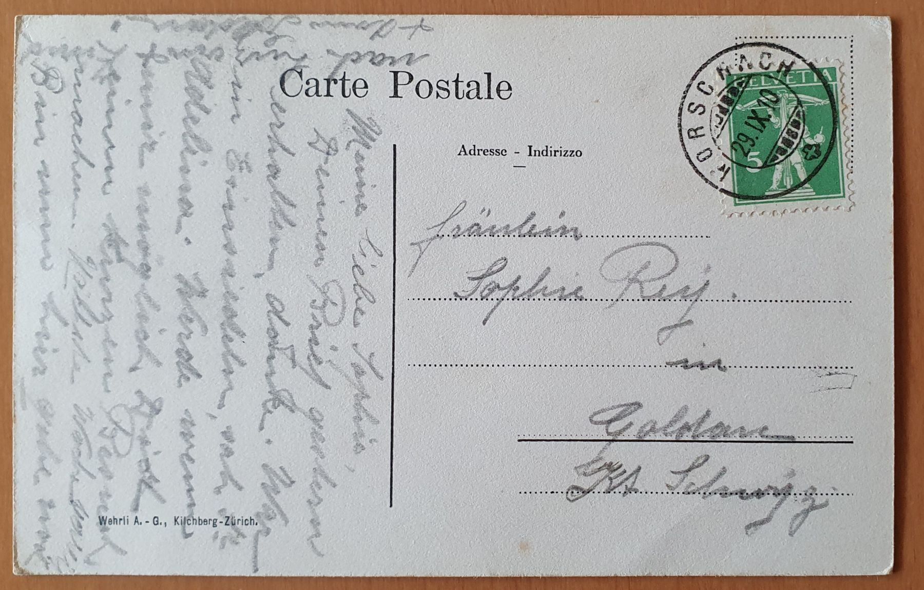 Cartoline postali: Morschach 1910 – Usato da Kreuzlingen venduto da Rschweiz1 1