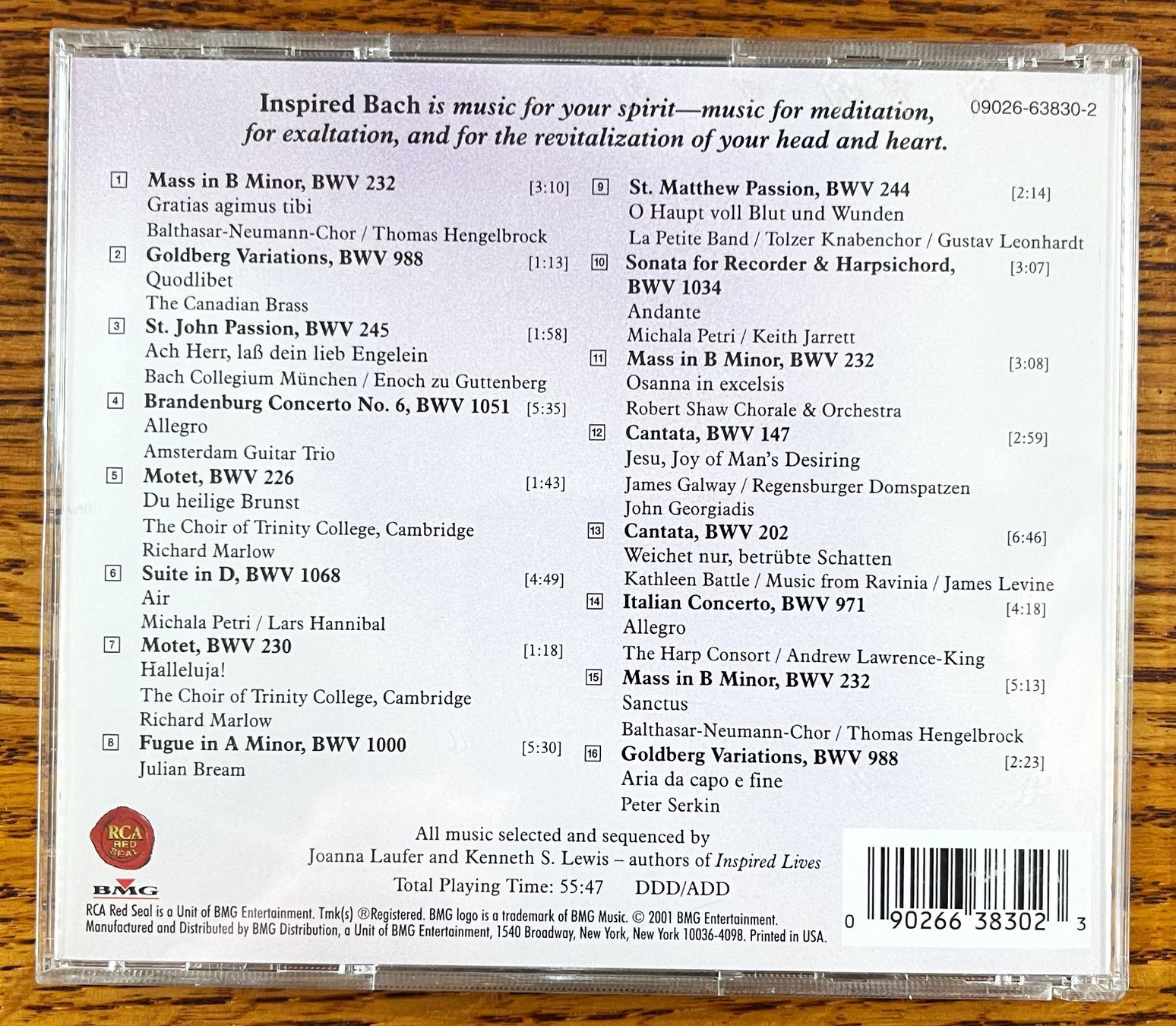 CD: INSPIRED BACH CD – Usato da Oftringen venduto da Vucki 1